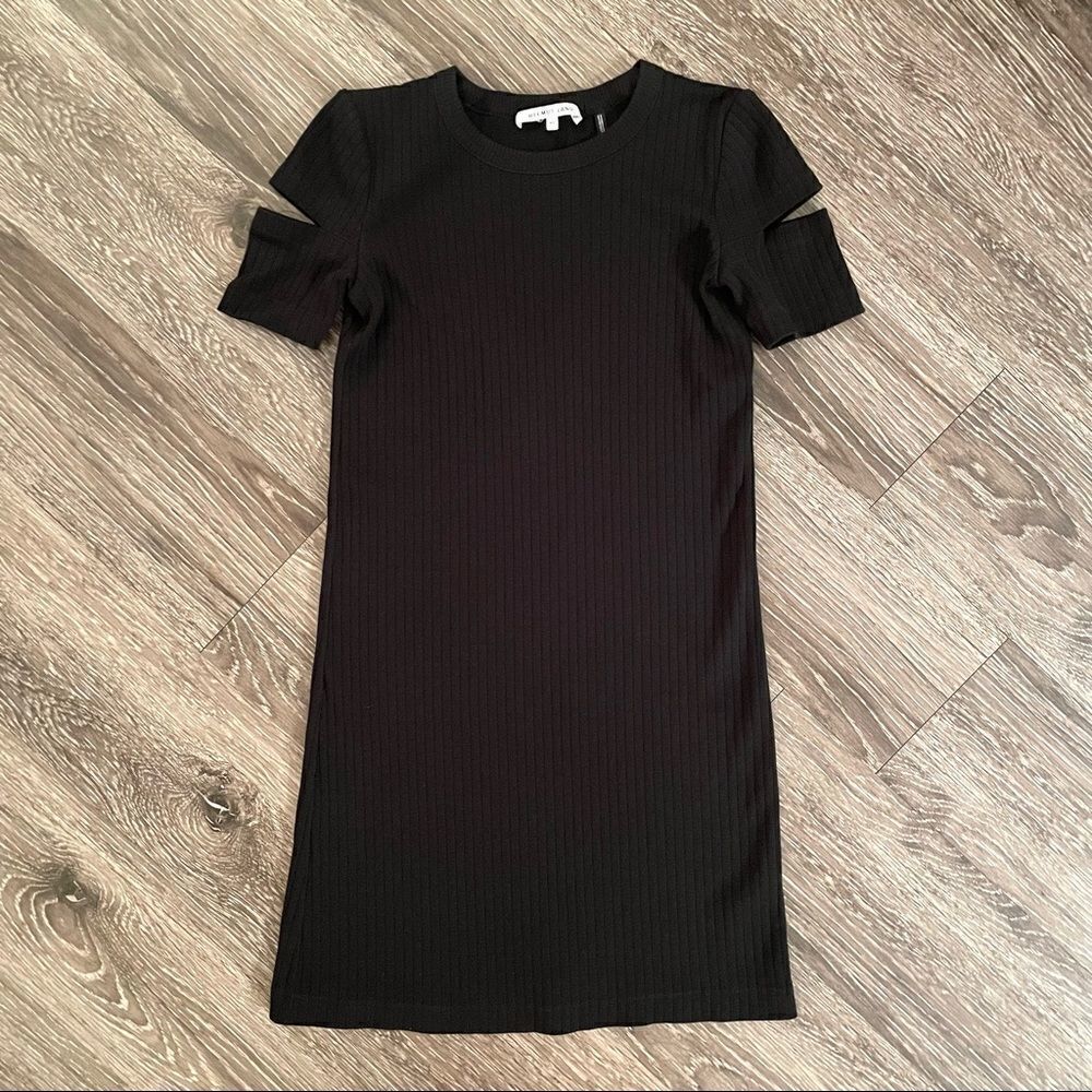 Helmut Lang slash sleeve shirt dress